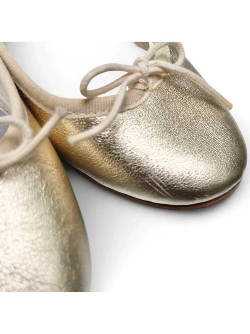 Repetto Cendrillon Metallic Ballet Flats in Gold - Size 39 EU/Size 8 US